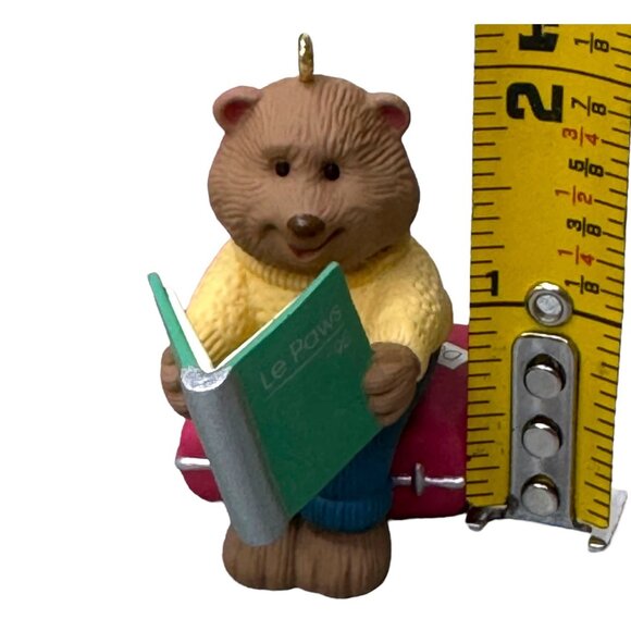 Hallmark Keepsake Ornament Set Of 1991 Elf In Boat Rapid Delivery Lot 3 Beaver - Picture 4 of 8